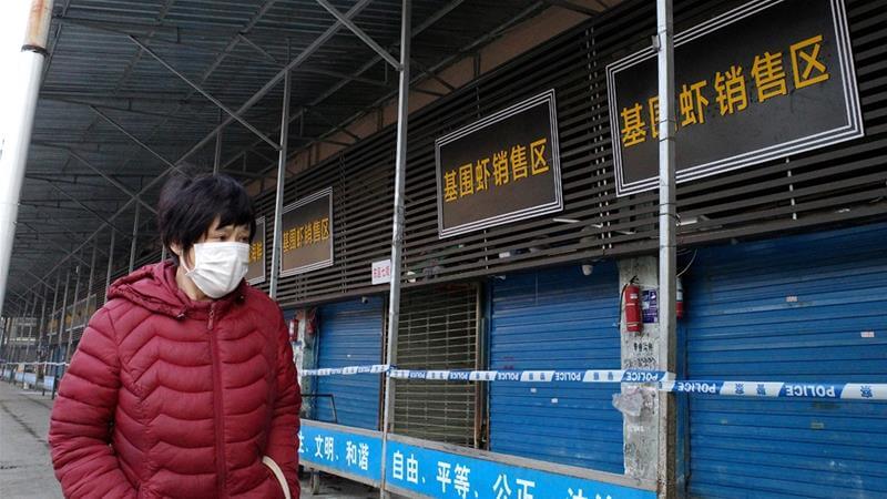 Wuhan seafood market closed after the New Coronavirus was detected there for the first time. (Jan. 20, 2020.)